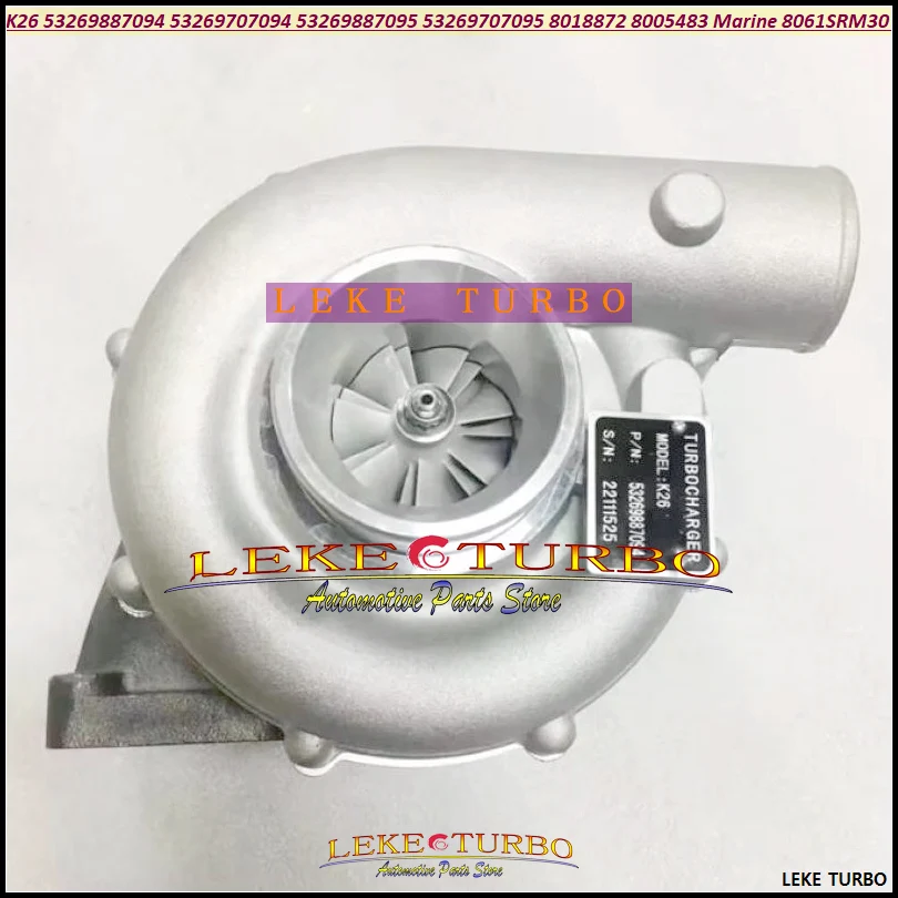 

Турбокомпрессор Turbo K26 53269887094 53269707094 53269887095 53269707095 8018872 8005483 турбина для морского транспорта 8061SRM30 1989-2011