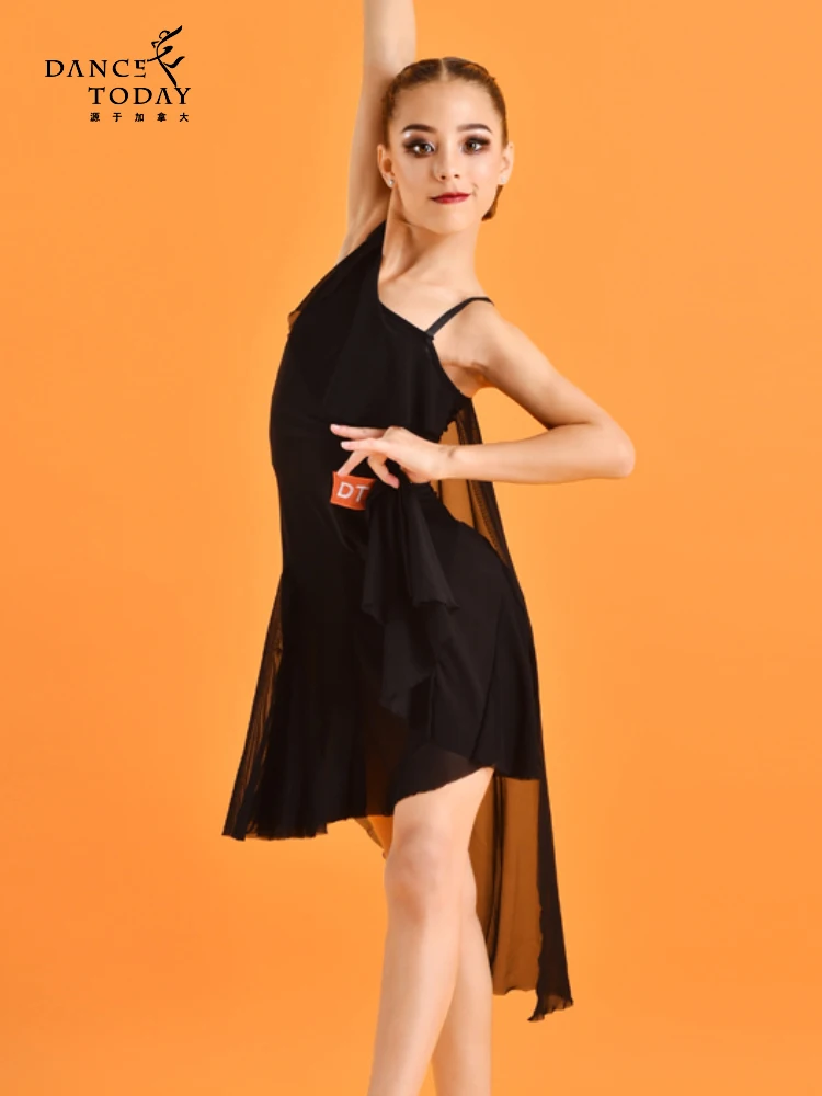 

Latin Dance Practice Clothes Slim Dress Professional Latin Performance Costume for Children & Girls Dancers Dancewear L22145