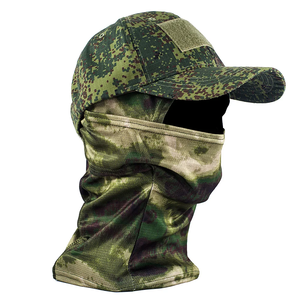 Tactical Camouflage Mask Hat Baseball Cap Beanies Skullies Unisex Hip Hop Knitted Cap Elastic Outdoor baseball caps baseball cap