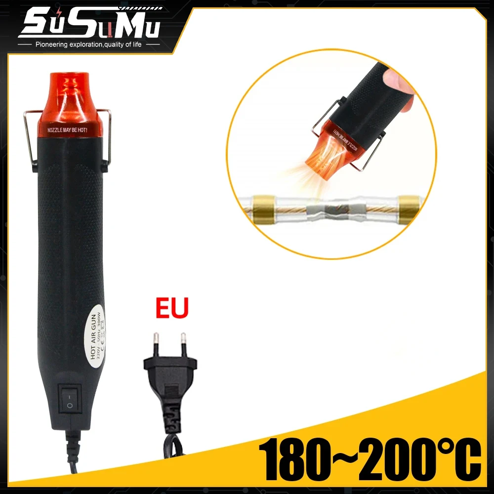 Portable Mini Soldering Heat Gun for Shrink Wrapping Handheld Electric Hot Air Gun Power Tool Hair Dryer DIY Craft Embossing PVC hot air gun heat gun mini hot air gun