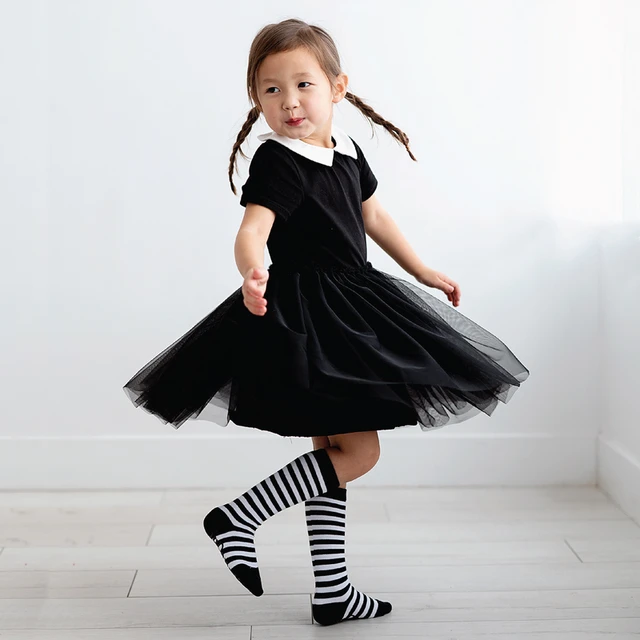 Disfraz de princesa gótica para niña, vestido negro de fiesta para  Halloween, Carnaval, 3 y 8 años, 2023 - AliExpress