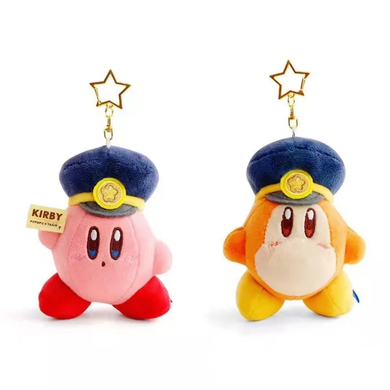 

Kirby Hat Transforms Into A Police Pendant Star Chain Hanging School Bag Cartoon Star Kirby Keychain Toys Birthday Gifts 11cm