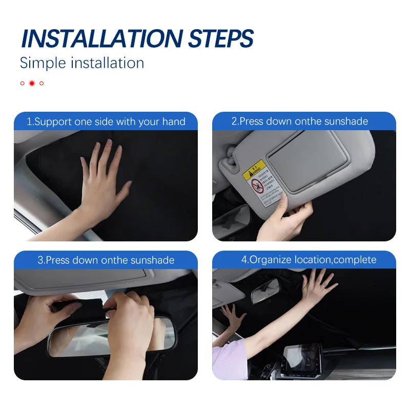 Car Windshield SunShade For Mercedes Benz B-Class W245 W246 W247 Auto Accessories Window Shade Sun Visor Cover Foldable Anti-UV — view 5