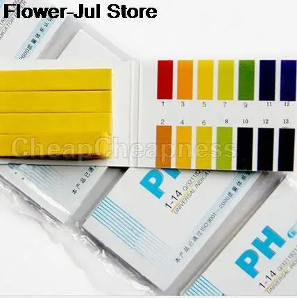 80 Strips Full Range 1-14  PH Paper Analyzers Test Paper Strips Chemistry Teaching Supplies