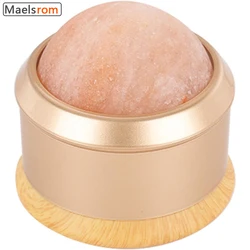 Acrylic And Wood Massage Salt Ball Ice Roller Neck Cervical Jade Scraping Massage Roller Massager Easy Use For Daily Skin Care