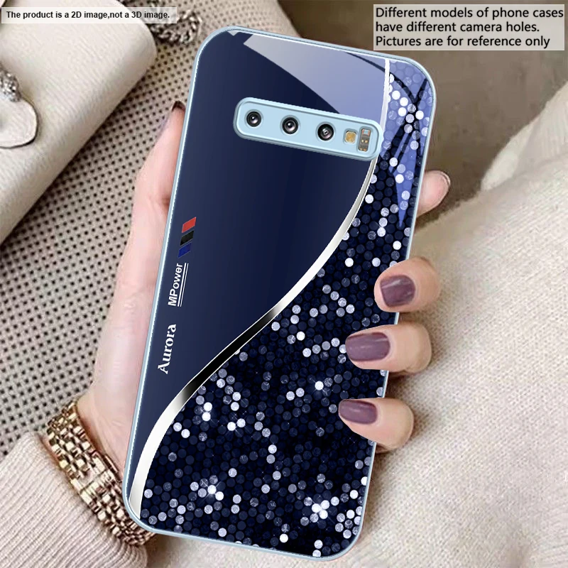 Sleek Silver Metal Curve Glass Phone Case