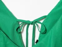 KONDALA Women Elegant Trendy Green Jumpsuit Flounce Lace-up Sleeveless Jumpsuit New Fashion 2026 Spring Holiday Beach Jumpsuit - Image 6