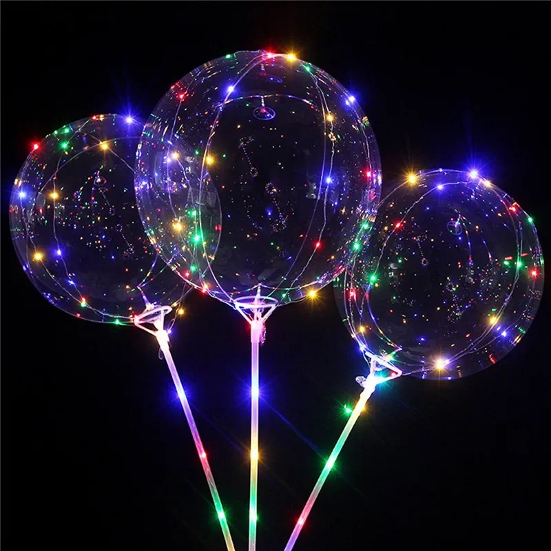 hot sale transparent ballon flashing led