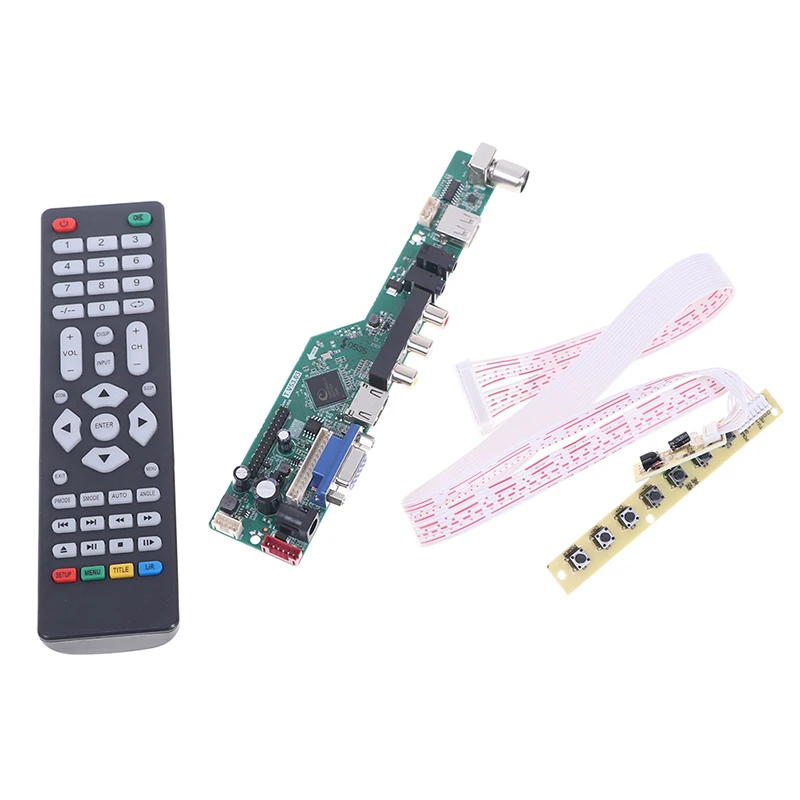 T.V53.03 Universal LCD TV Controller Driver Board V53 analog TV motherboard