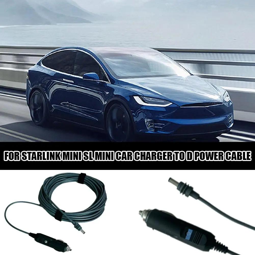 For Starlink Mini To DC Cable Car Charger Output 60W MINI Car Interface Adapter Cable Cigarette Lighter To DC 2/3/5m power adapter power cable
