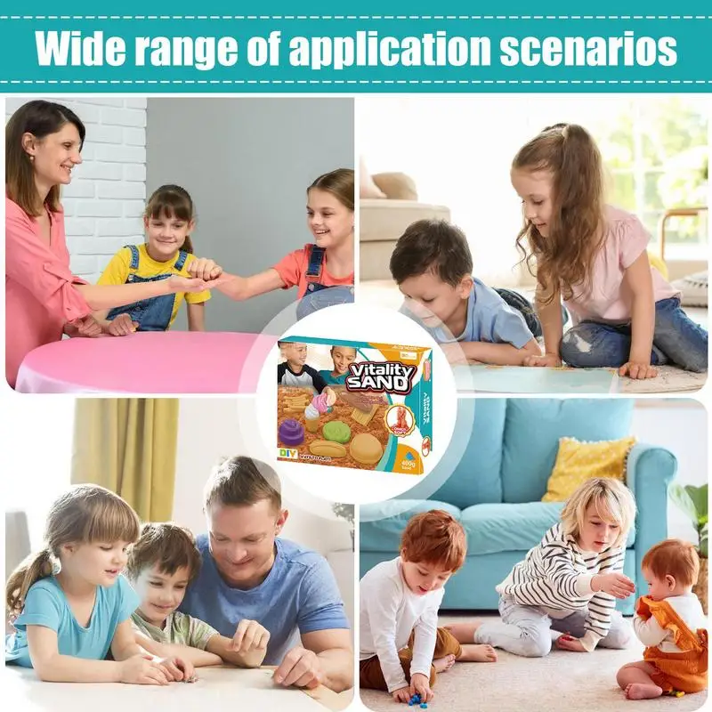Sand Molds Beach Toys Magic Sand Clay Educational Toy Children Play Sand Modeling Clay Supplies Anti Stress Toys For Kid Toddler 6
