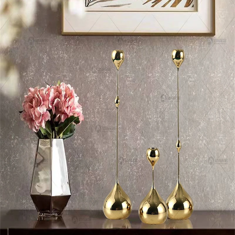 

Металлические подсвечники IEVENT, роскошный подсвечник, модная Свадебная подставка, подсвечник, Декор для дома