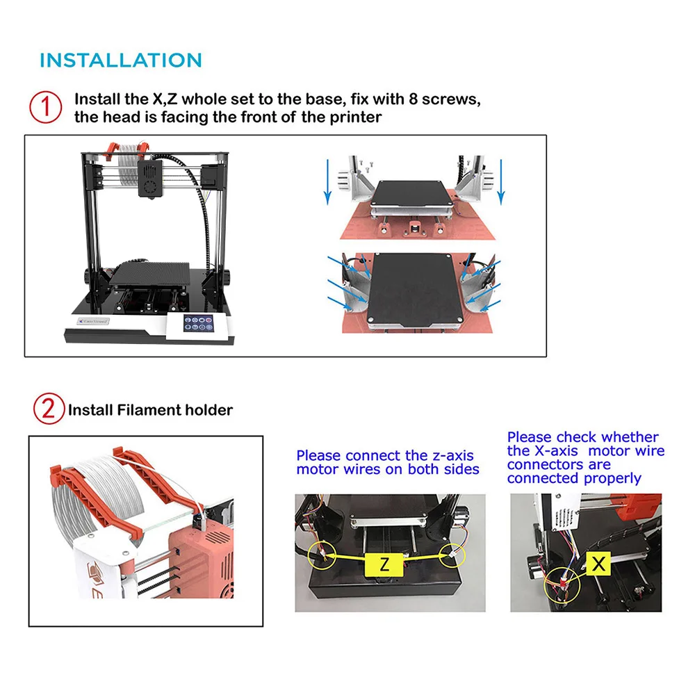 新品未開封　EasyThreed 3DプリンターK8 Plus EasyThreed K8 plus 3D Printer FDM Desktop Printing Machine