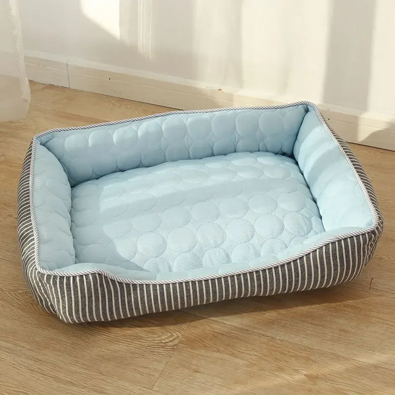 Dog's and Cat's Nest Summer Pet Cool Feeling Deep Sleep Ice Silk Cool Nest Pet Cooling Summer Supplies