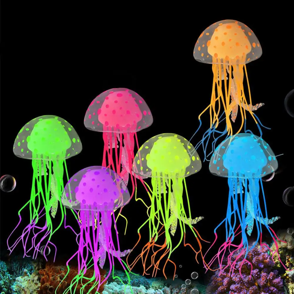 SoftSiliconeLuminousJellyfishSimulationFluorescentJellyfish
