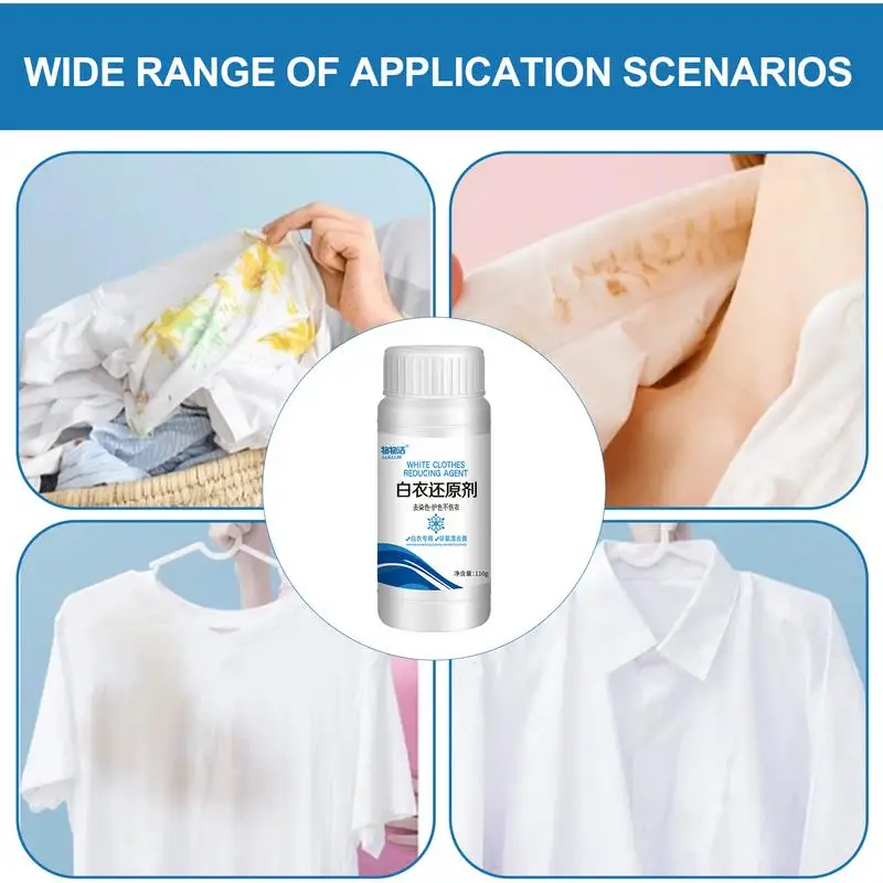 White Clothes Reducing Agent Yellowing Clothes Whitening Bleach Laundry Detergent Stain Removal Agent Clothing Whitener Cleaner