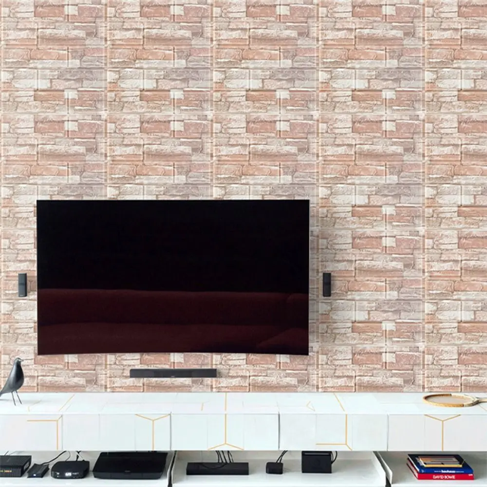 Waterproof Foam Brick Wallpaper for Home Decor
