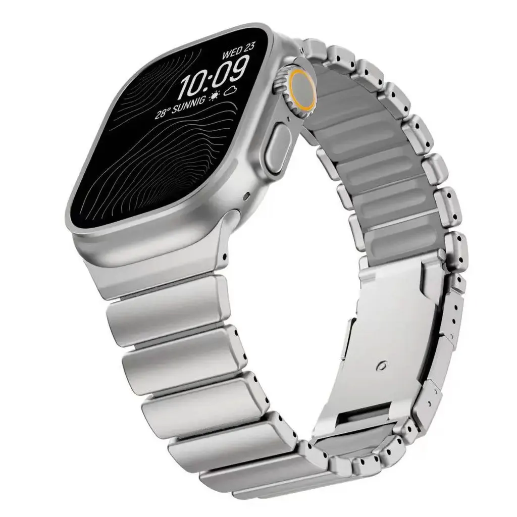 Luxury Titanium Silicone Watch Strap Bracelet
