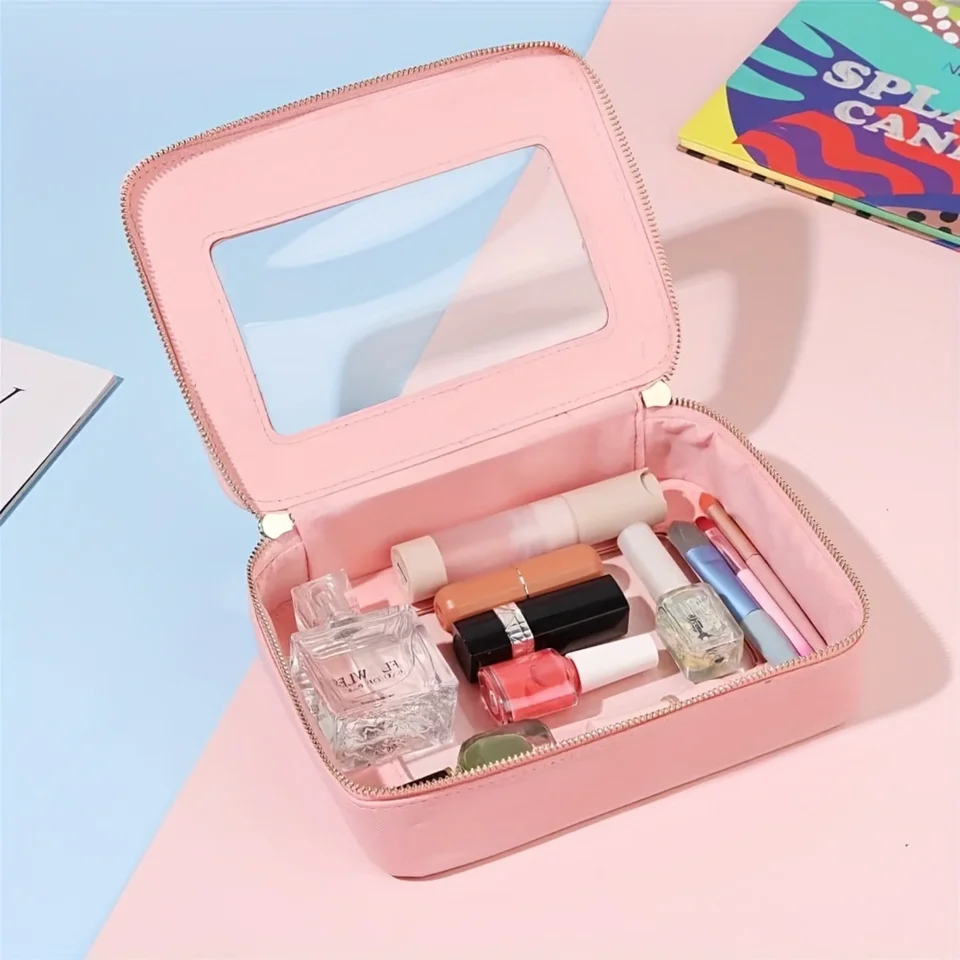 Stylish Minimalist Clear View Makeup Bag