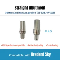5/10 pièces de piliers droits avec vis pour implant dentaire compatibles avec Bredent Sky 1