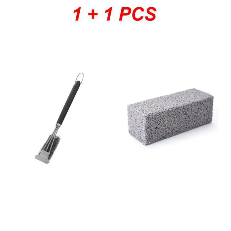Stainless Steel Safe Grill Brush and Scraper with Deluxe HandleGrill Cleaner Brush Bristle Grill