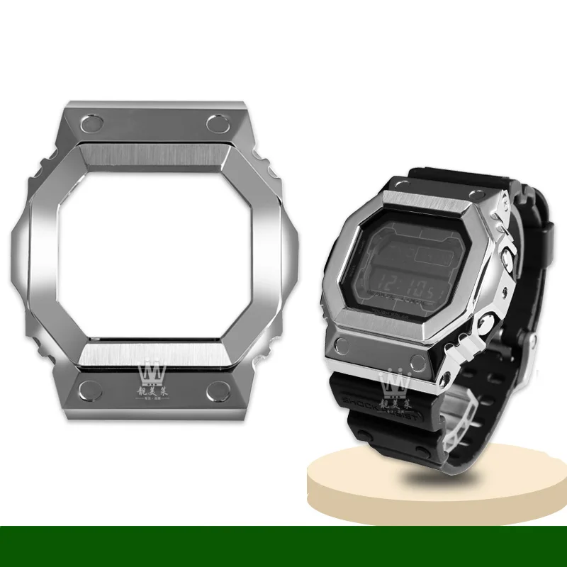 gショックgxw-56カスタムベルト G-SHOCK 時計ベルト ステンレス ベゼルとバンド GX56BB/GXW-56