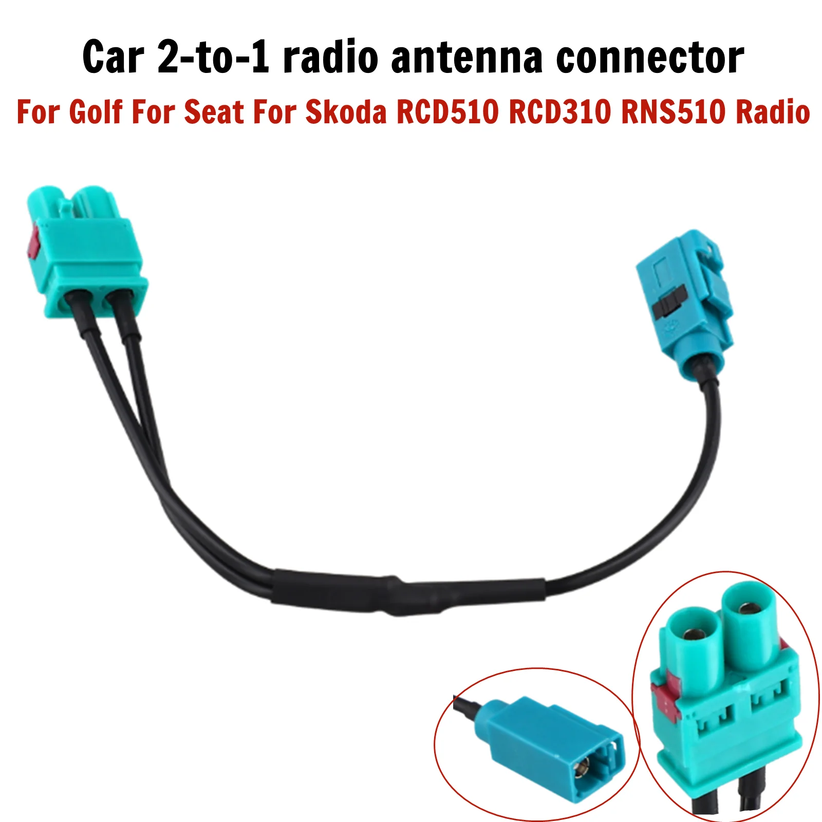 AntennaAerialAdapterForSeatForSkodaRCD510RCD310RNS510RadioHighQualityABSAnti-CorrosionWear-Resistant-AliExpress34