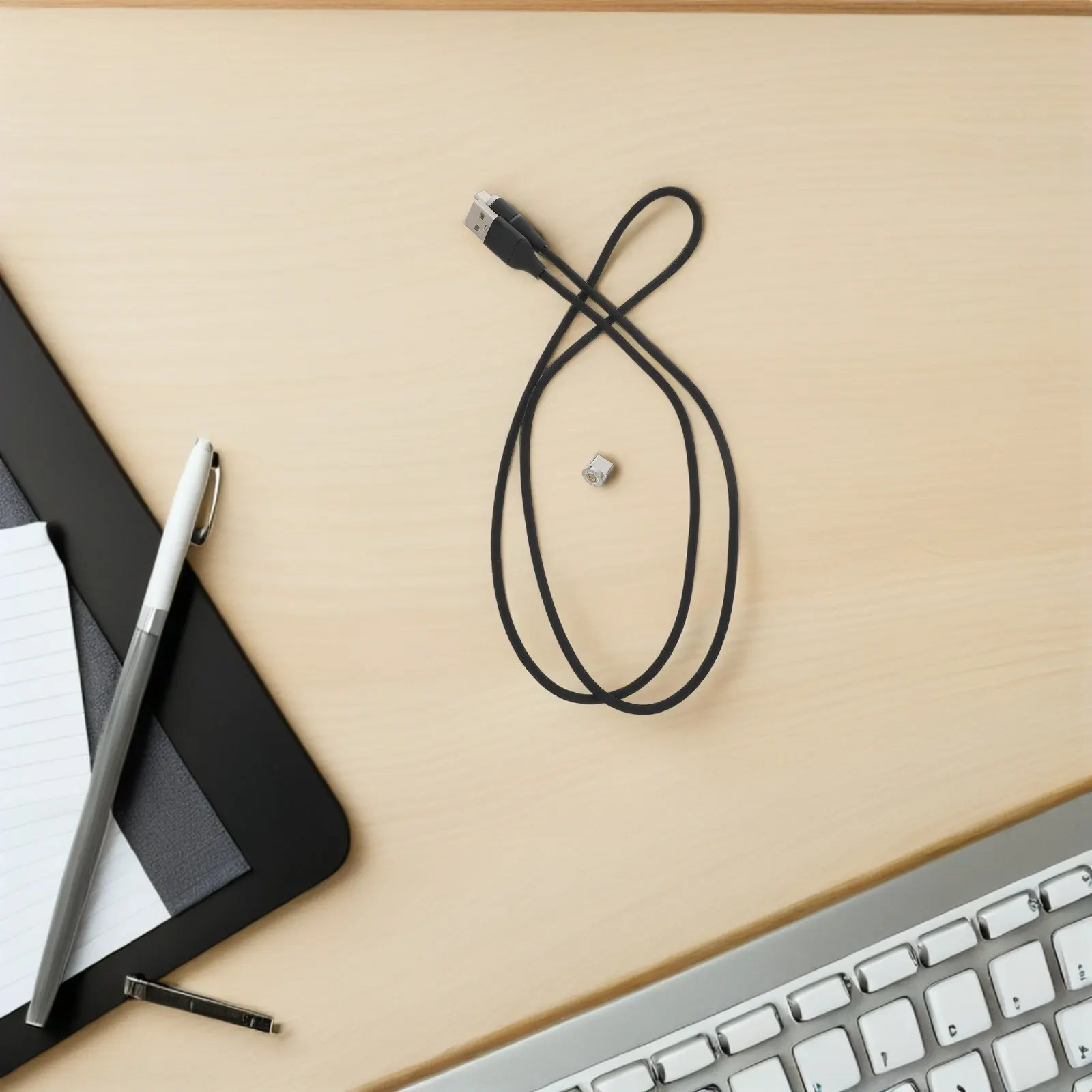 자석식 USB-C 케이블 3A 고속 충전 데이터 LED 표시등 자동 차단 기능 (타입-C)