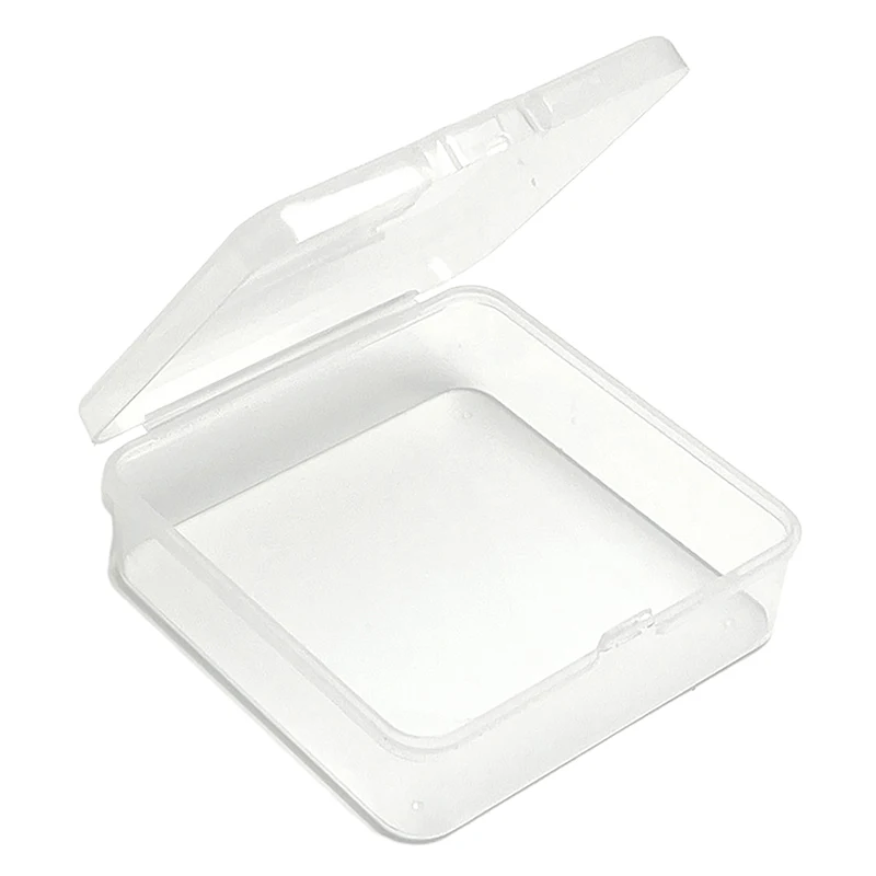 

Transparent Simple Storage Box Square Small Items Case Jewelry Beads Container Fishing Tools Box Sundries Organizer Case