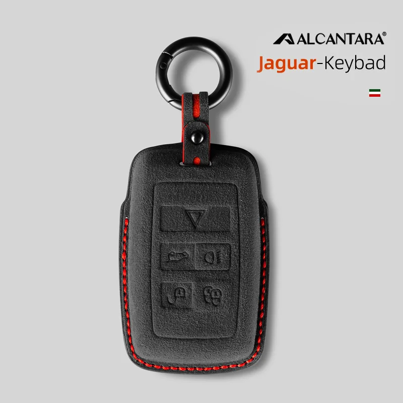 Alcantara 재규어 XEL XJL XFL F-PACE XF용 스마트 키 가방 액세서리, 고품질 키 케이스 커버 홀더