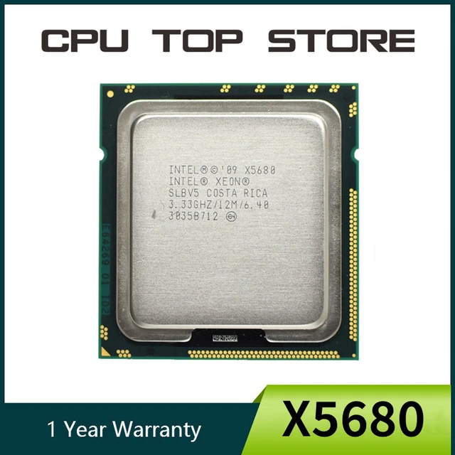 Used Intel Xeon X5680 processor 3.33GHz LGA 1366 12MB L3 Cache Six Core