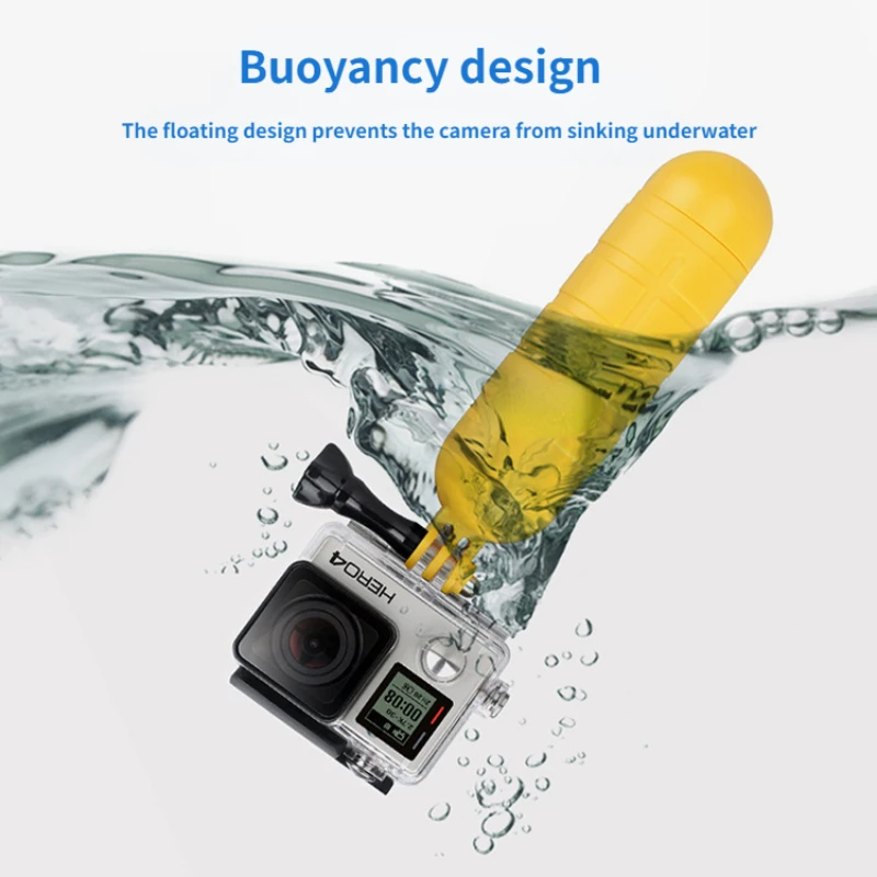 Maniglia Galleggiante Bobber Grip Impermeabile Per Gopro Hero 6 5 4 Session 4K Sjcam Sj5000 Sj7 Action Camera Bobber Per Accessorio Go Pro