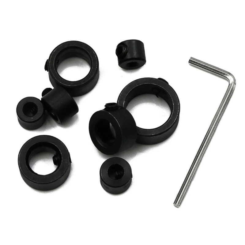 

3/4/5/6/8/10/12/16mm Drill Bit Tools Carbon steel Depth Stop Collars Ring Positioner Ring For Woodworking Drill Locator