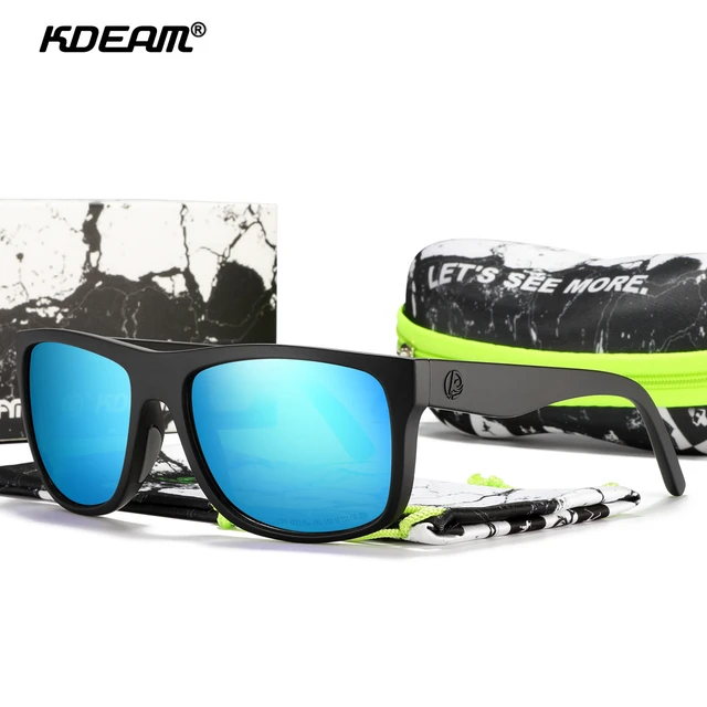 KDEAM High-End Fishing Sunglasses For Men Women Polarized Glasses TR90  Material Three-Dimensional Brand Logo & Protective Case - AliExpress