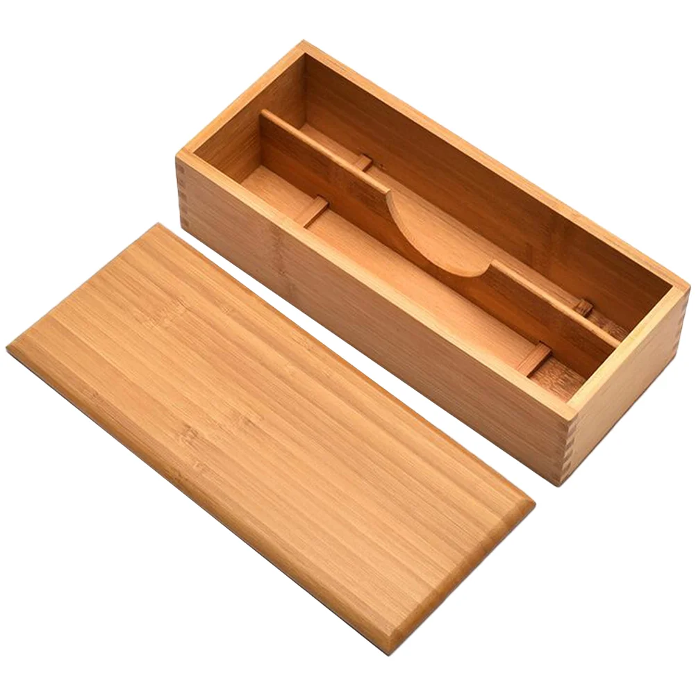 

Chopstick Holder Spoon Box Bamboo Silverware Holder Fork Storage Box Container Kitchen Utensil Holder Storage Organizer