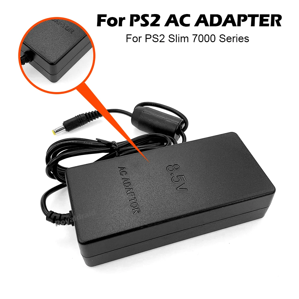 PS2 電源アダプター コントローラー 交換用 AC アダプタ PS2 スリム 7000 シリーズゲームコンソール
