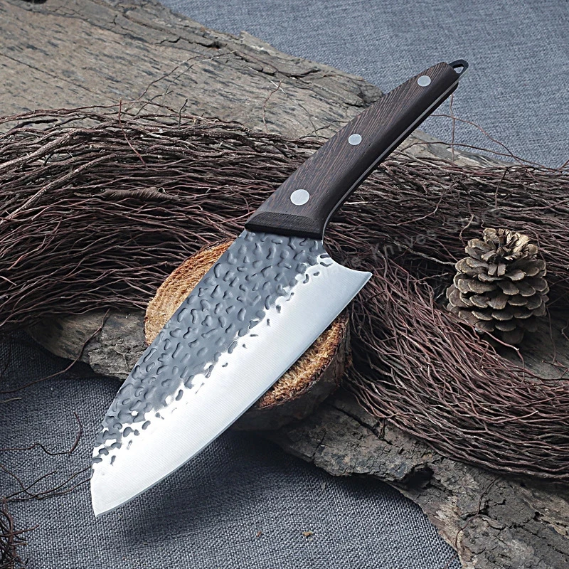 

Forged Hammer Cut Meat Knife Stainless Steel Chef Knife Chopping Knife Household Slicing Knife Kitchen Cooking Knife