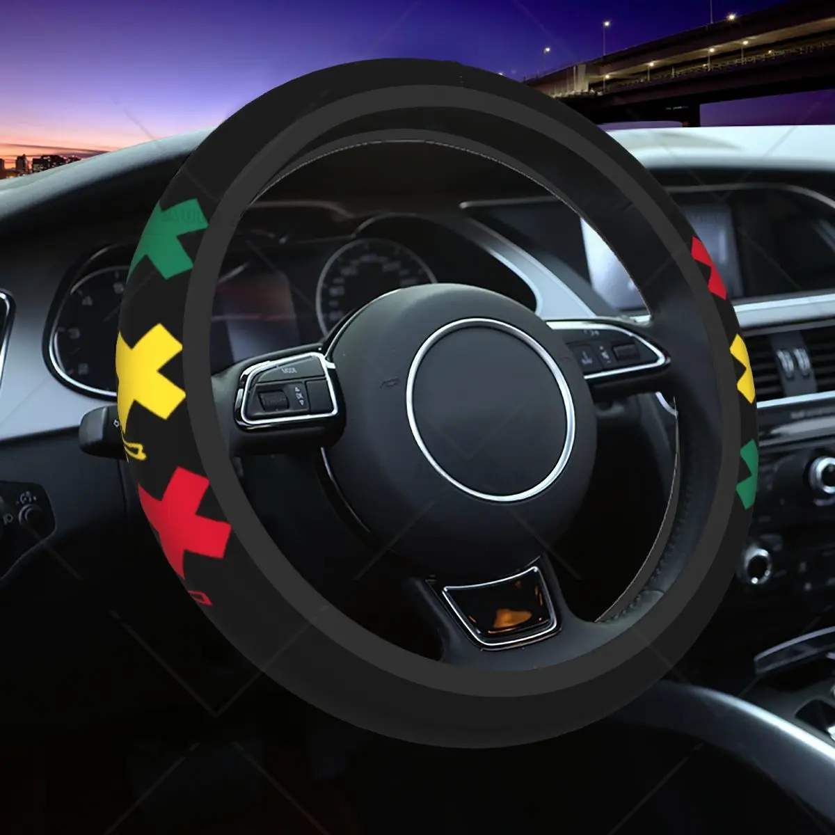 Ajax Bob Marley 3 Little Birds Coprivolante Per Auto Coprivolante Antiscivolo Copertura Protettiva Accessori Per Volante