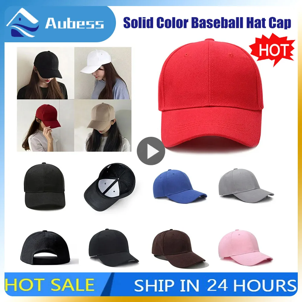 

Unisex Hat Plain Curved Sun Visor Hat Outdoor Dustproof Baseball Cap Solid Color Fashion Adjustable Leisure Caps Hat Men Women