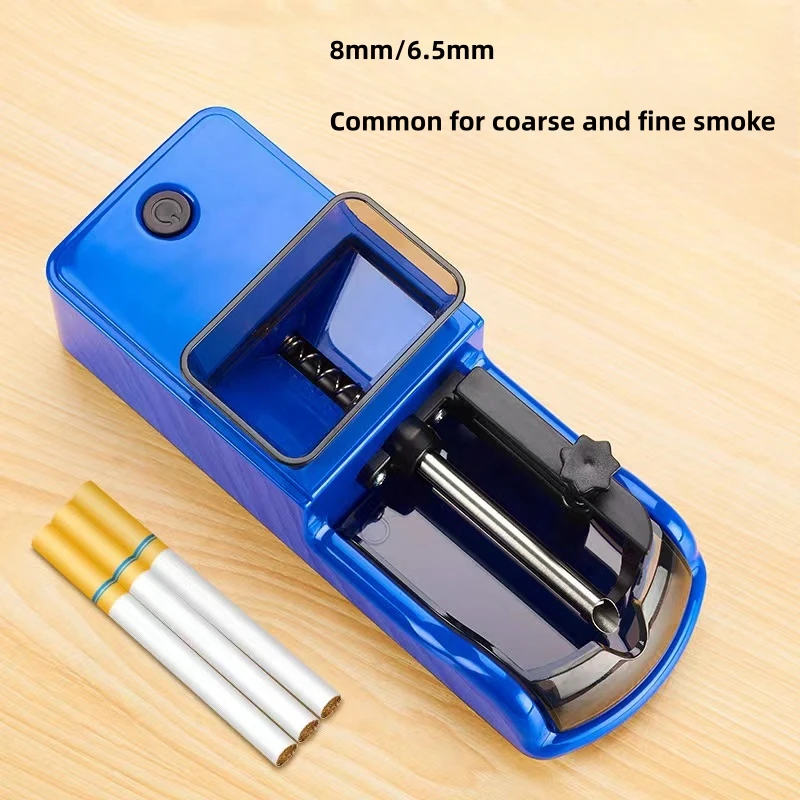 High Power Type-C Charging Cable Electric Cigarette Rolling Machine Plug Tobacco Winding Roller DIY Smoking Tool 6.5/8.0mm cigarette rolling tool