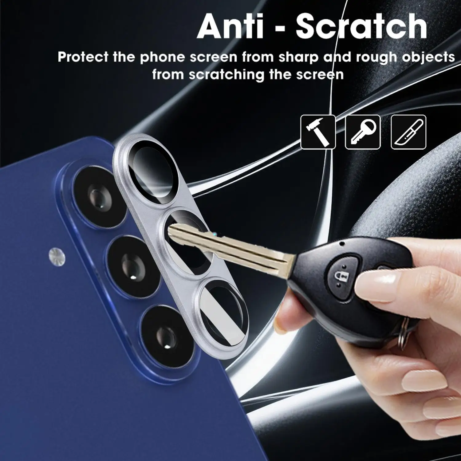Premium Back Camera Protector - PMMA Hardness Lens Cover with Adhesive Films