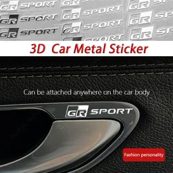 Car Metal Car Label Sticker Center Console Metal Sticker Car Audio Window Sticker Rearview Mirror Sticker For Toyota GR Sport