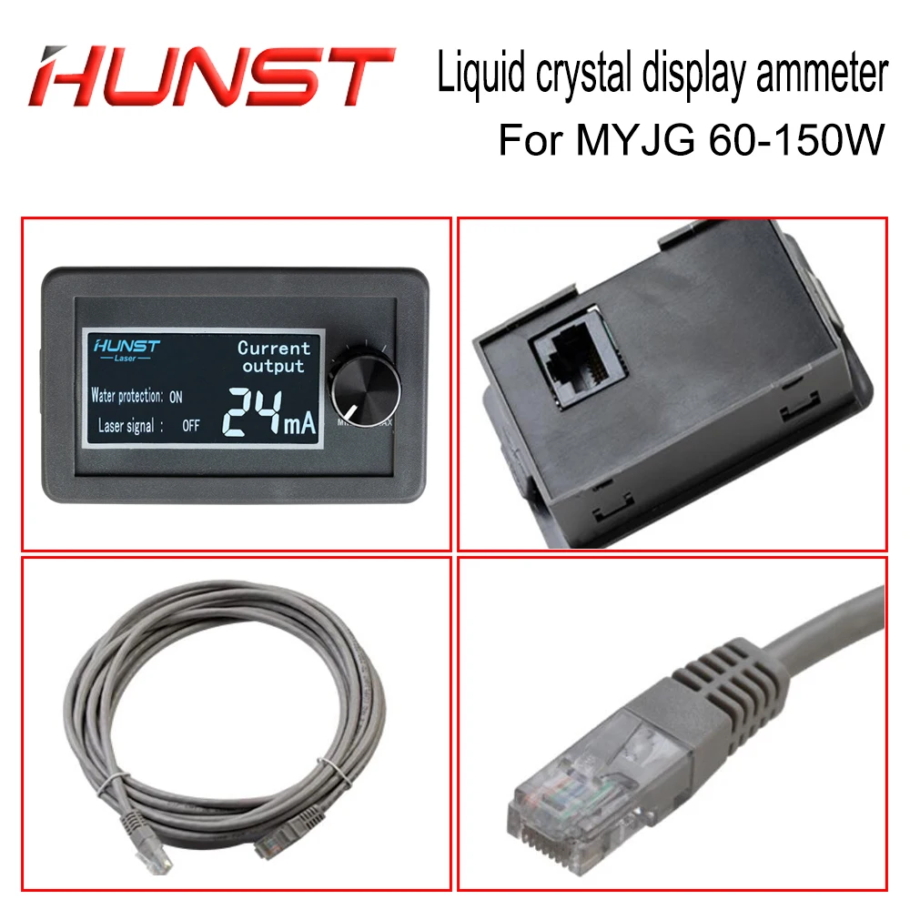 HUNST LCD 디스플레이 전류 계량기 테스트용 CO2 레이저 전원 공급 장치, 외부 화면, DIY MYJG 시리즈 모니터 장비 부품