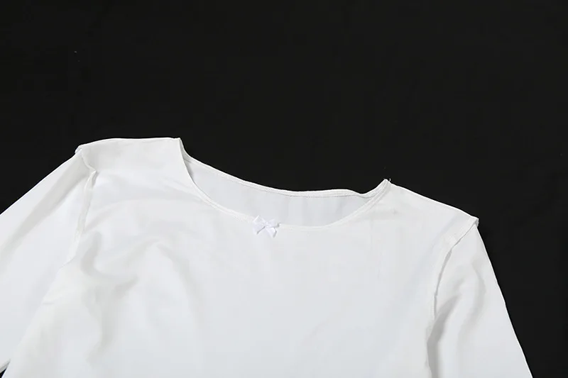 Fantoye Otoño Nuevo Vestido de Encaje con Cuello Redondo para Mujer, Blanco, de Manga Larga y Cintura Alta, Vestido Ajustado Elegante para Fiesta y Club.