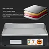 Commercial Electric Grill Skillet Stainless Steel Electric Griddle Grooved & Flat Large Hotplate Teppanyaki Grill 4