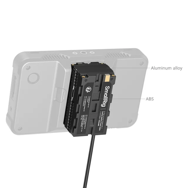 D-Tap to Dual-Sided NP-F Dummy Battery Power Cable 4 Power Outputs  NP-F Outputs
