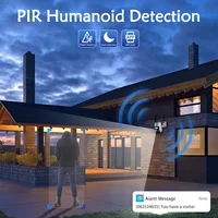 Caméra solaire SZSINOCAM EU 4G avec carte SIM, 3MP, détection humaine PIR, batterie rechargeable intégrée, caméra IP de surveillance 6