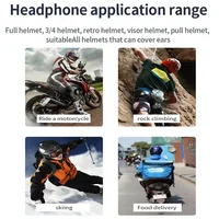 Bluetooth Motorcycle Helmet Headset Wireless Headphones With Microphone Earphone ENC Noise Cancelling Handsfree Talking Driving - Image 6