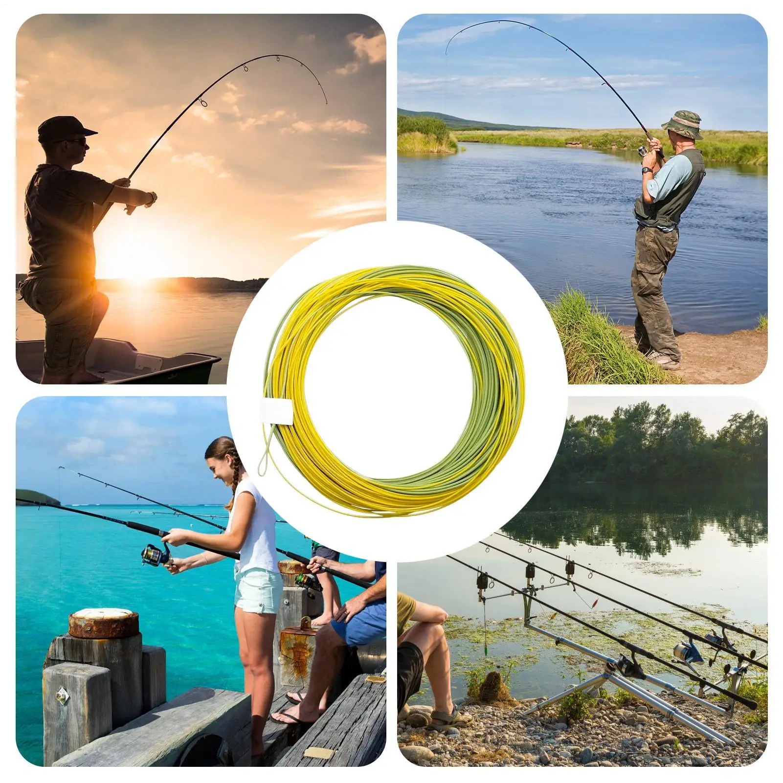 Fly Fishing Line Floating Trout Tippets Line Tapered Floating Fly Leader For Trout Competition Surfing Deep Sea Freshwater