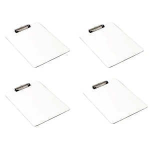 4PCS Sublimation Blank Document Folders PU Leather Document Folders For A4/ Letter Size Sheets